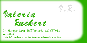 valeria ruckert business card